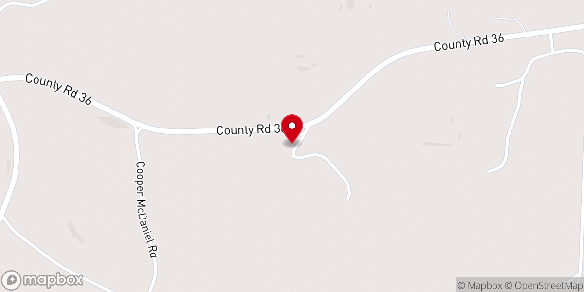 Map showing location of Bethel United Methodist Church