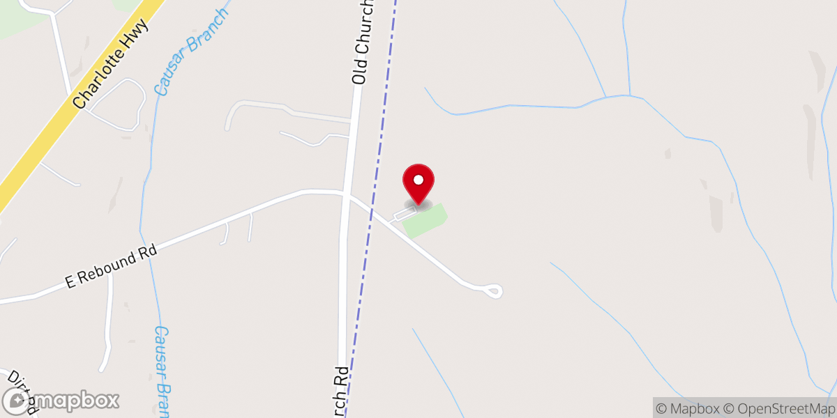 Map showing location of Mount Zion Baptist Church