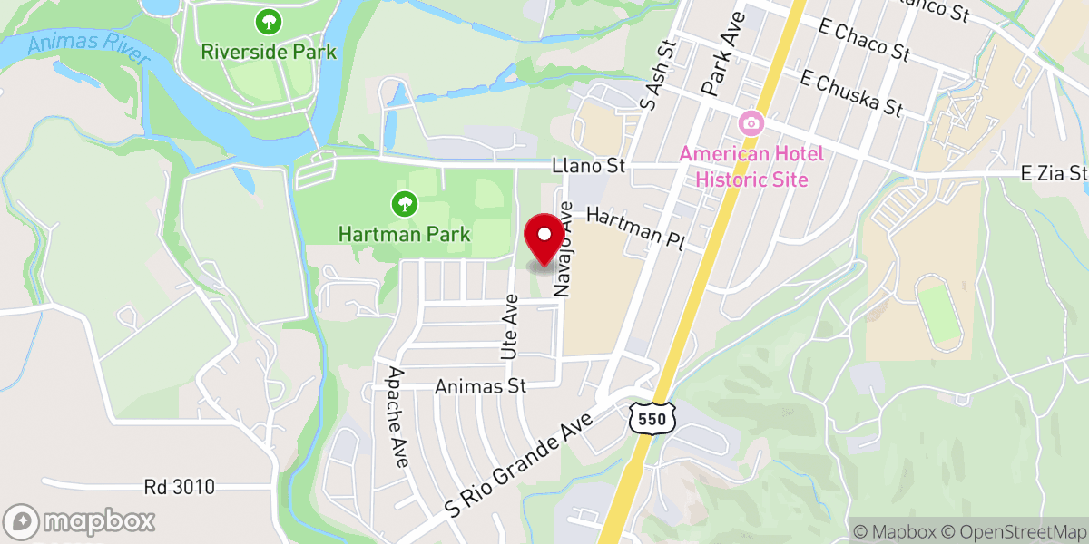 Map showing location of Embarcadero Apartments