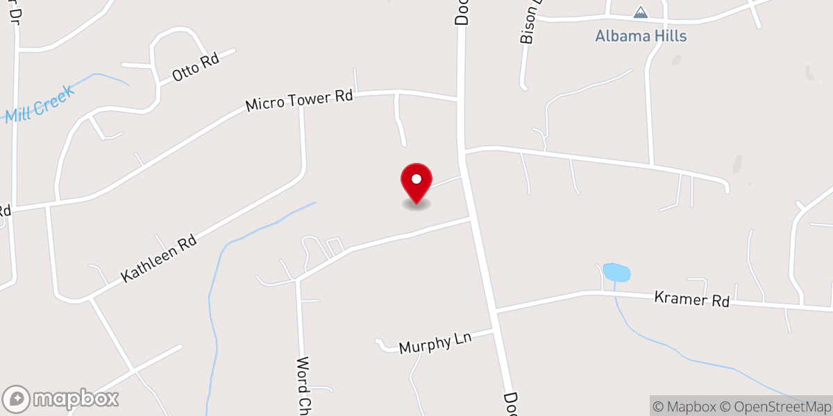 Map showing location of Word Power Outreach Ministry