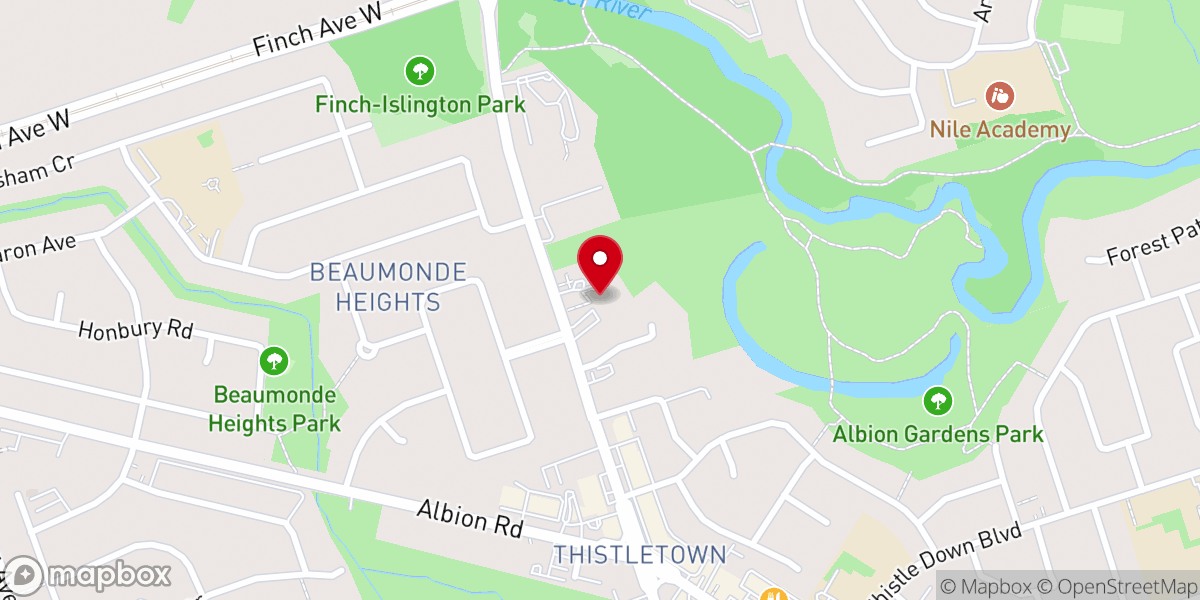 Map showing location of Our Saviour Lutheran Church