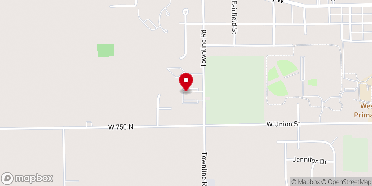 Map showing location of Ligonier United Methodist Church
