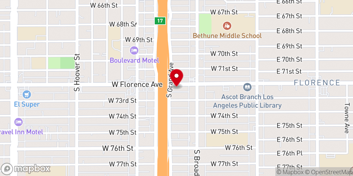 Map showing location of Faith & Hope Community Church