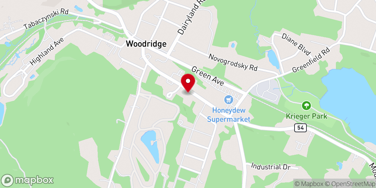 Map showing location of Woodridge United Methodist Church