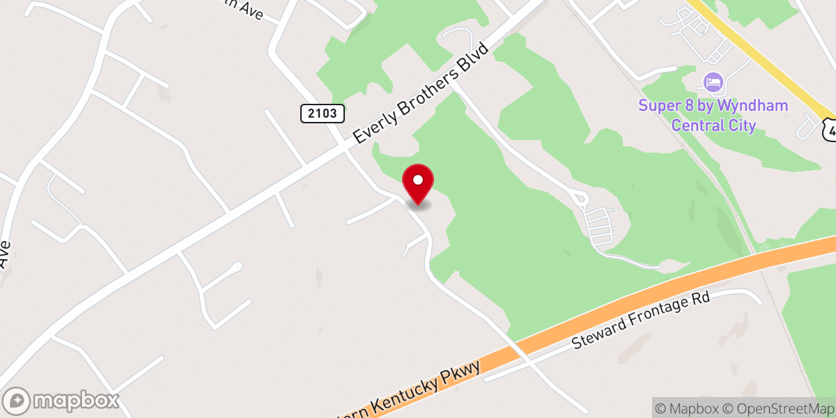 Map showing location of Calvary Missionary Baptist Church