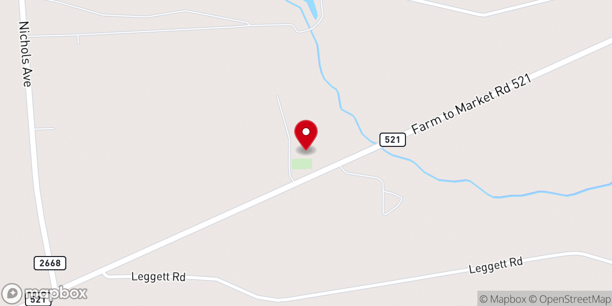 Map showing location of Saint Francis Church