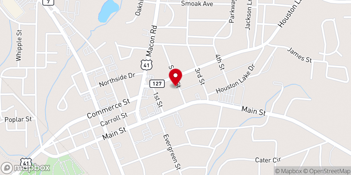 Map showing location of New Wine Worship Center Inc