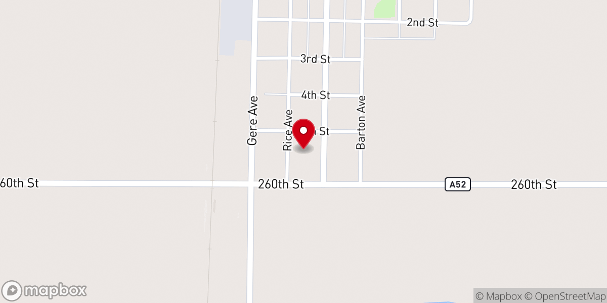 Map showing location of United Reformed Church
