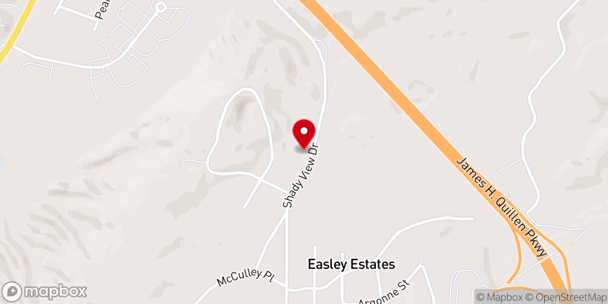 Map showing location of Shadyview Mission