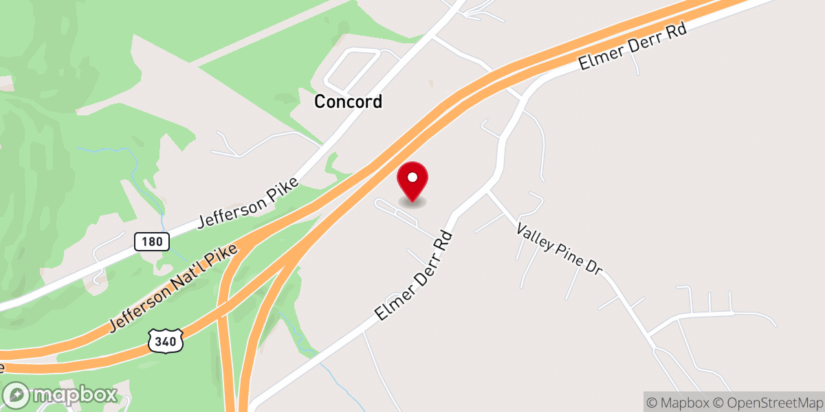 Map showing location of Unitarian Universalist Congregation of Frederick