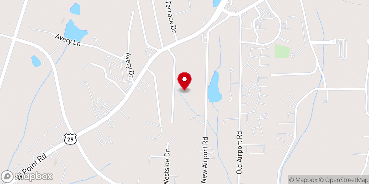 Map showing location of Hope Harbor Inc