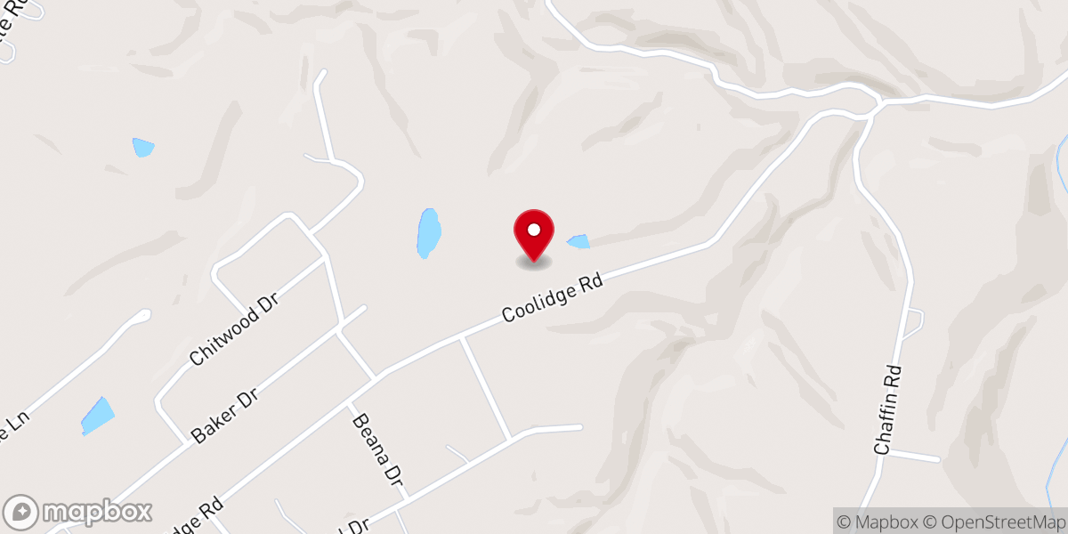 Map showing location of New Song Baptist Church