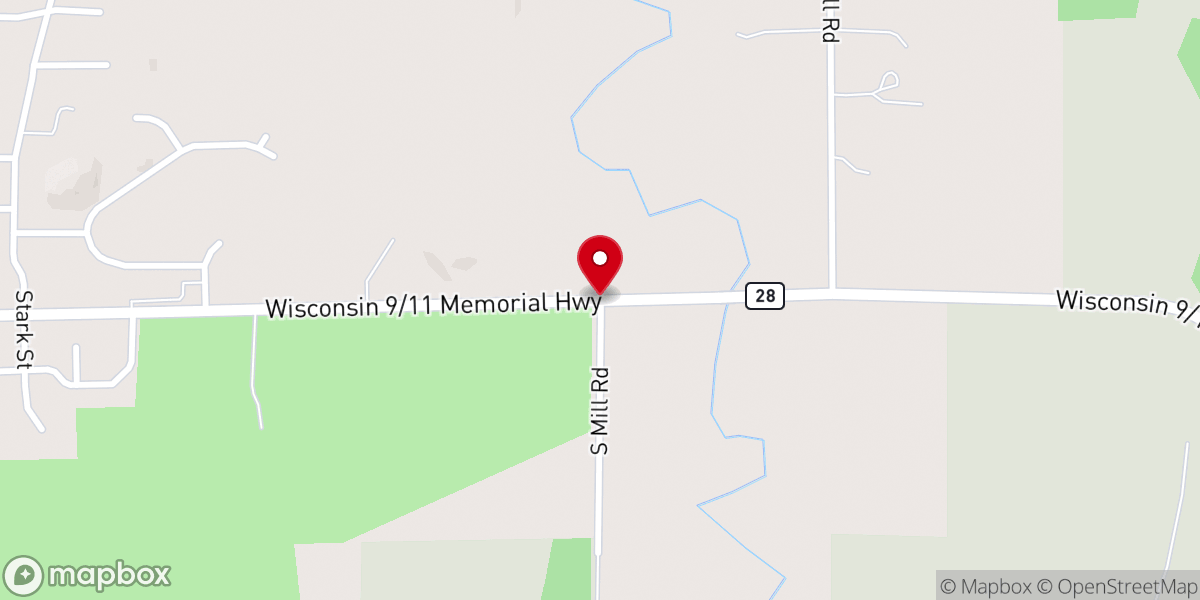 Map showing location of Kewaskum