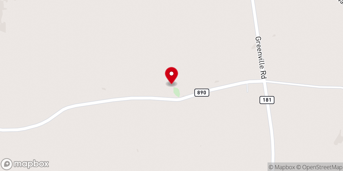 Map showing location of Olive Grove Church
