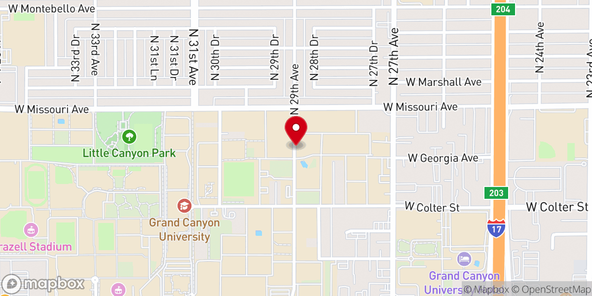 Map showing location of Deeper Life Bible Church