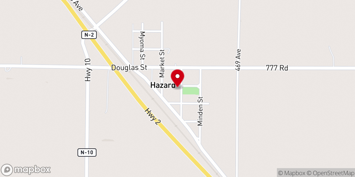 Map showing location of Faith Lutheran Church