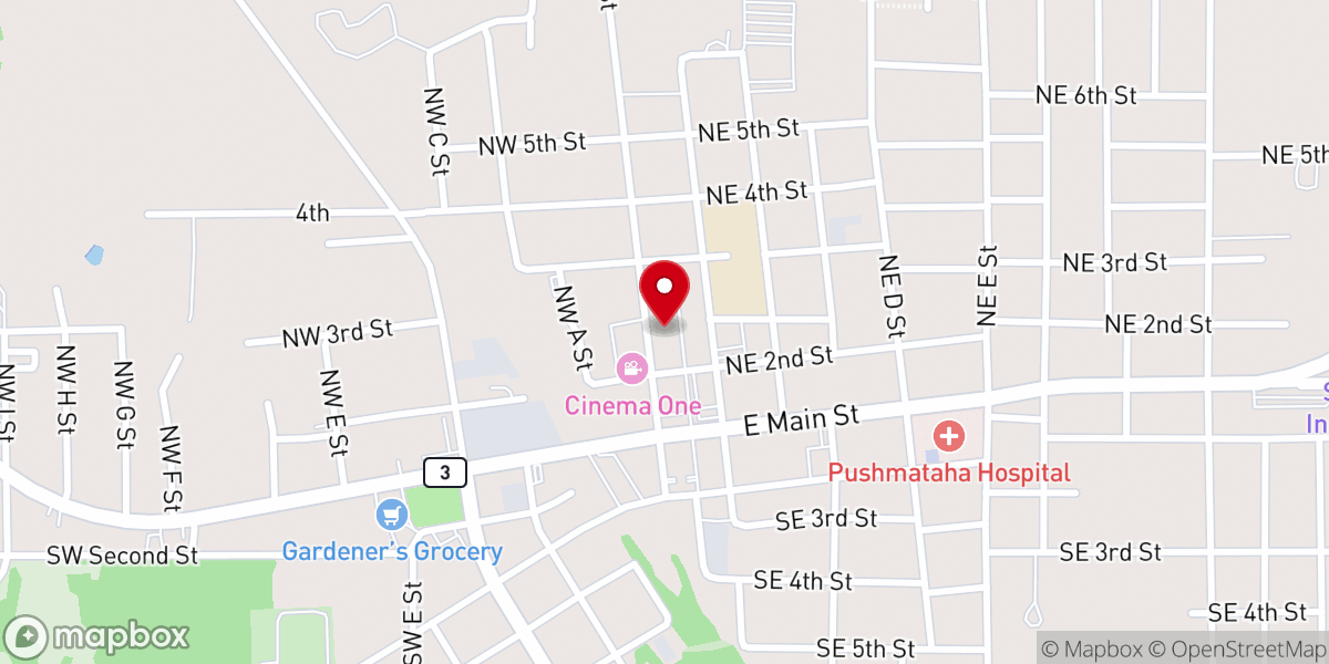 Map showing location of Gather on High Street