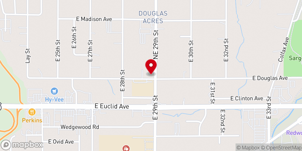 Map showing location of Berean International Ministry
