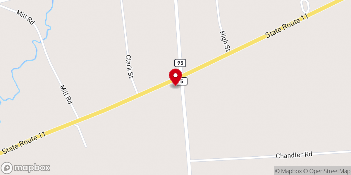 Map showing location of Moira New Hope Food Pantry - United Methodist Church - Food Distribution Center