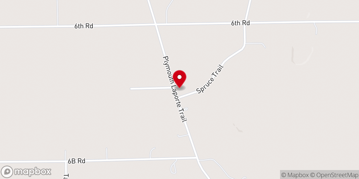 Map showing location of Blissville Church