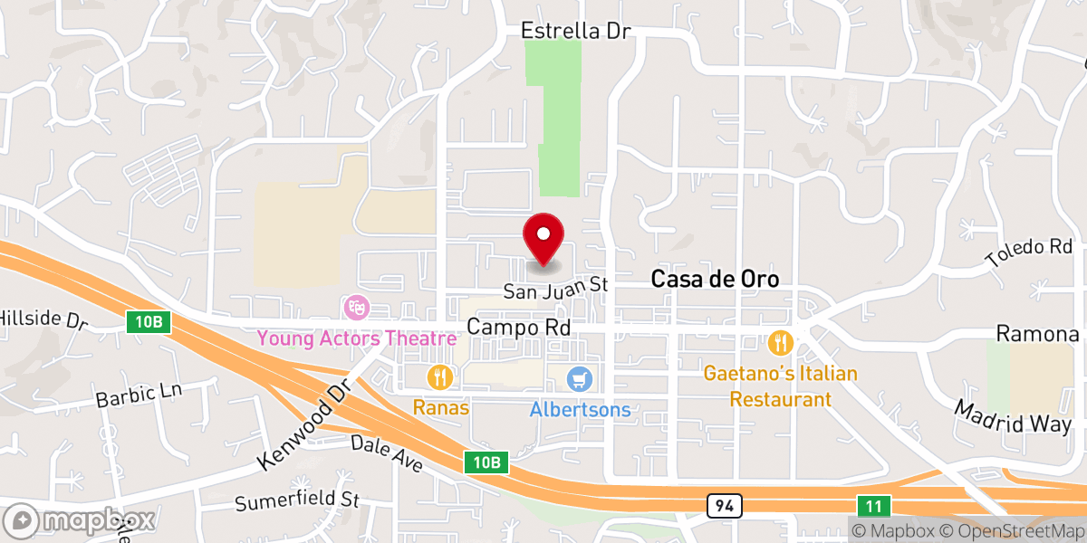 Map showing location of Santa Sophia Catholic Church