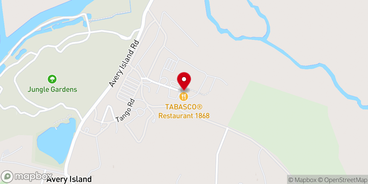 Map showing location of TABASCO Country Store