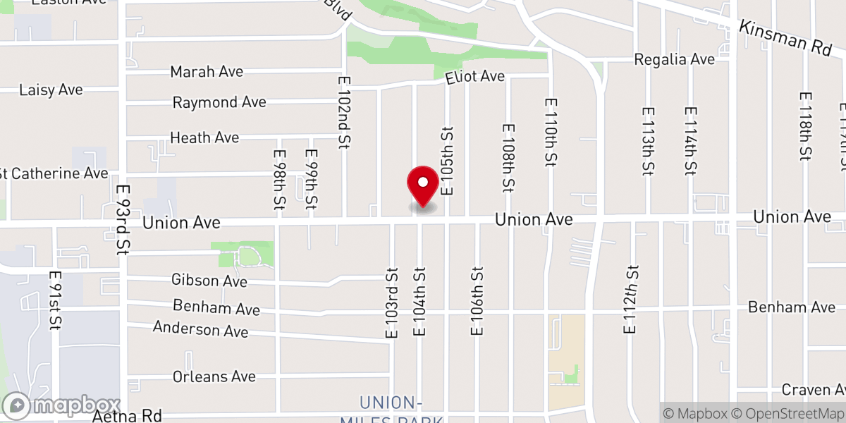 Map showing location of Jesus Miracle Church Rescue