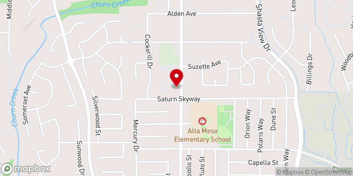 Map showing location of Church of Christ