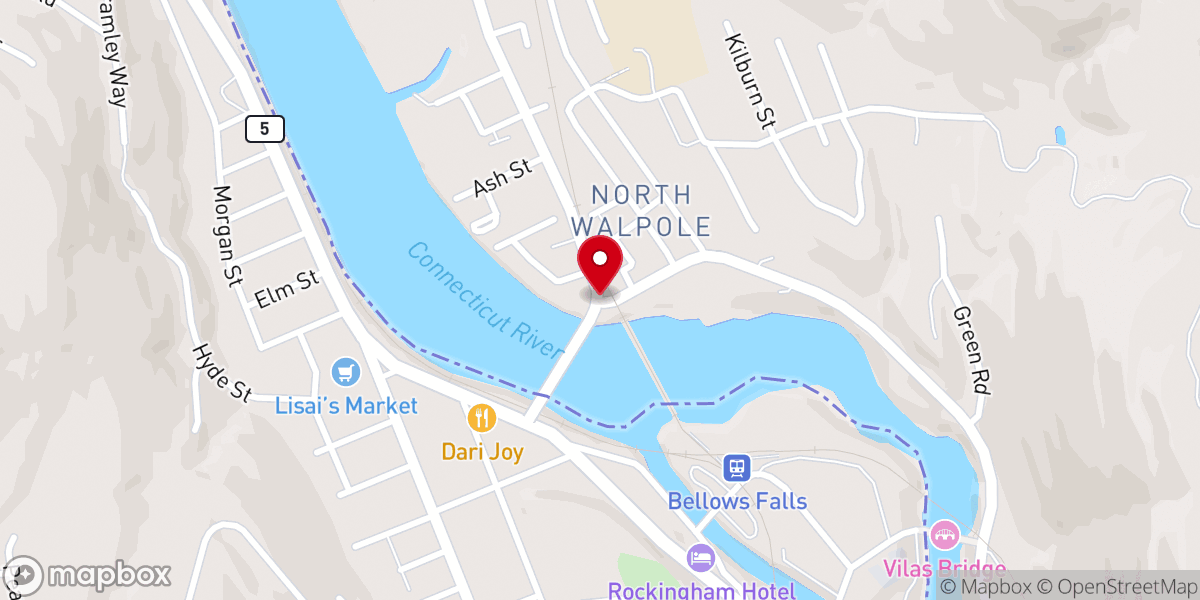 Map showing location of North Walpole