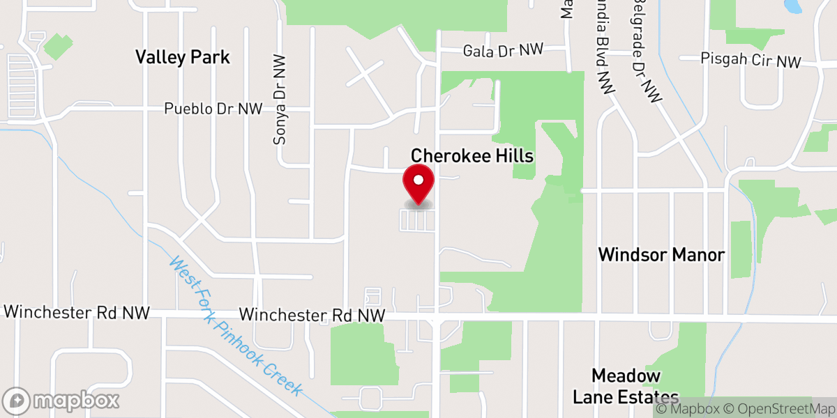 Map showing location of Pentecostal Lighthouse Church