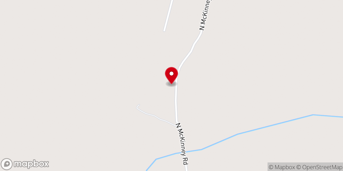 Map showing location of New Hope Church
