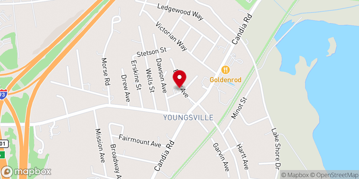 Map showing location of Calvary Chapel Manchester