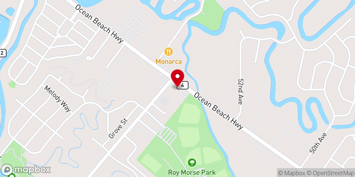 Map showing location of Rainier Church of Truth