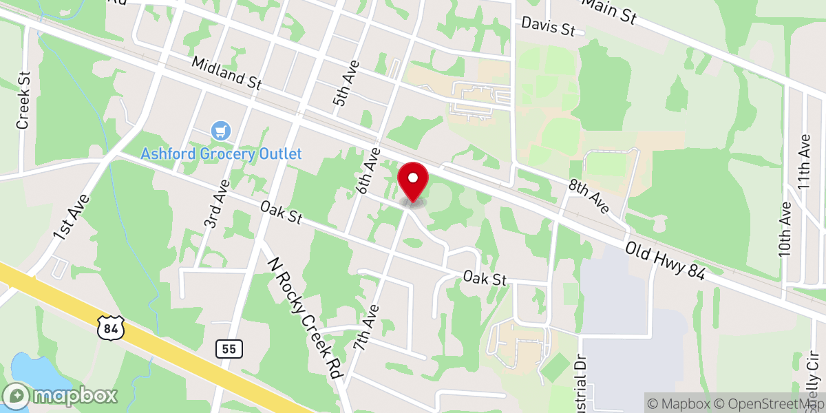Map showing location of Grant Chapel AME Church