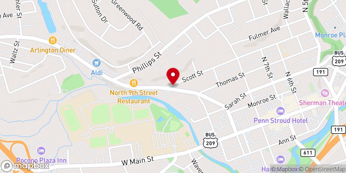 Map showing location of City Light Ministry