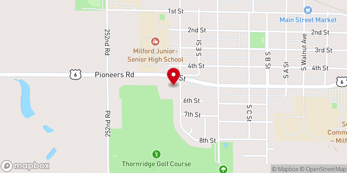 Map showing location of Grace Missionary Church