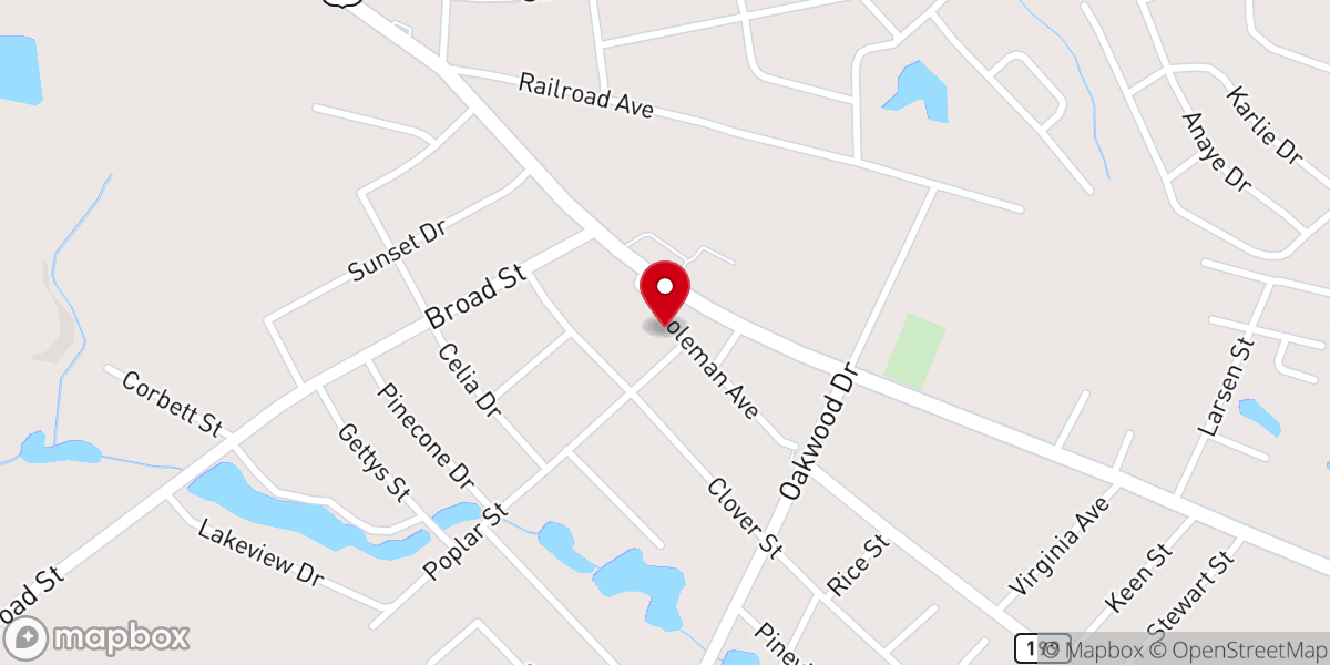 Map showing location of Gethsemane Church