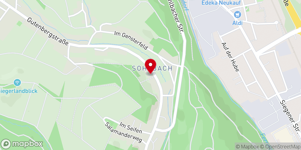 Map showing location of FeG Sohlbach-Buchen