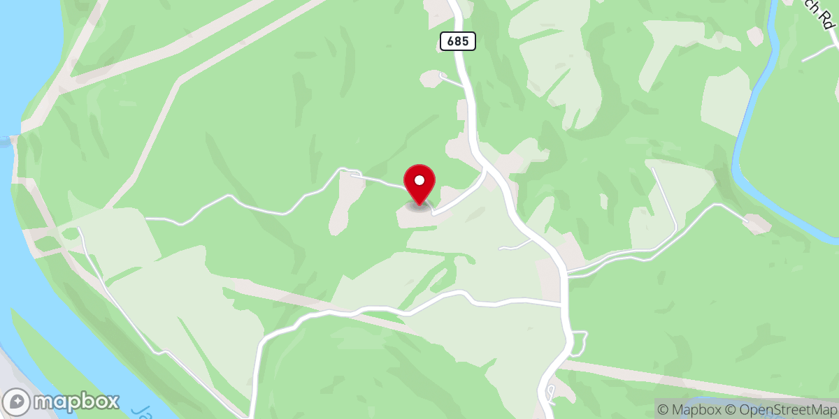 Map showing location of Union Christian Church