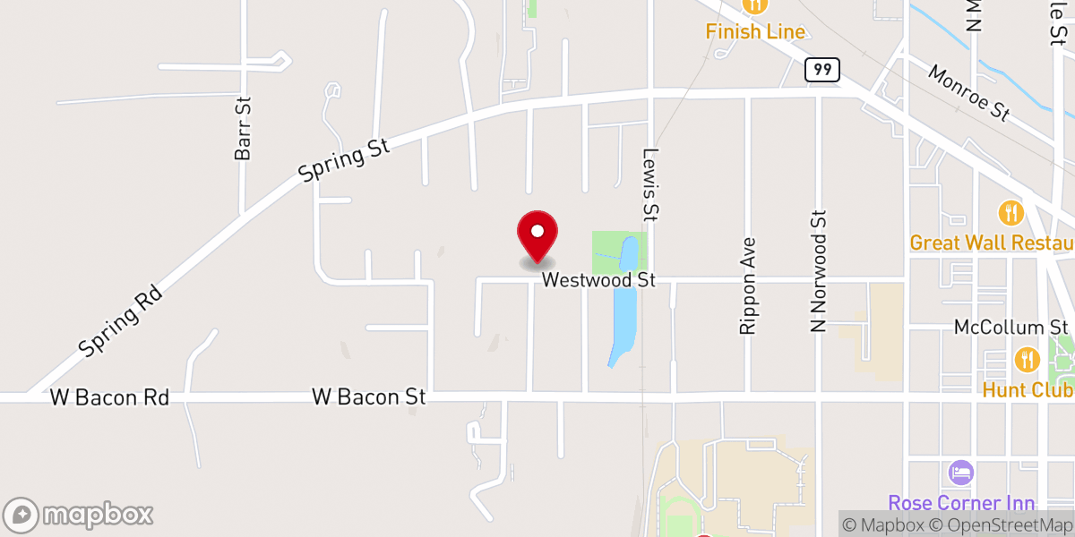 Map showing location of Christ Centered Home/Westwood