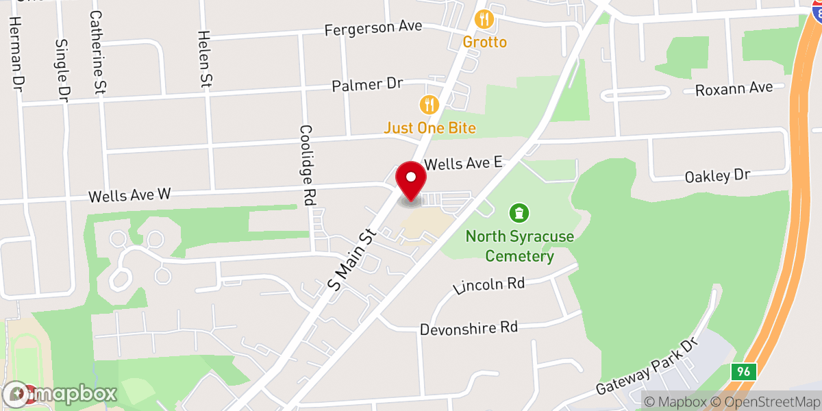 Map showing location of St Rose of Lima Church