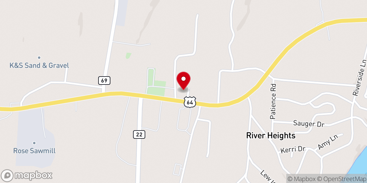 Map showing location of United Pentecostal Church
