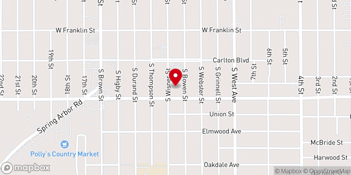 Map showing location of Queen of the Miraculous Medal School