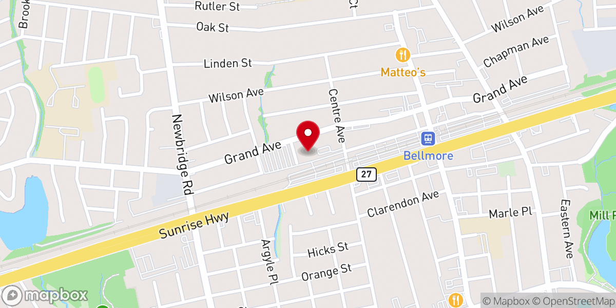 Map showing location of Crunch Fitness - Bellmore