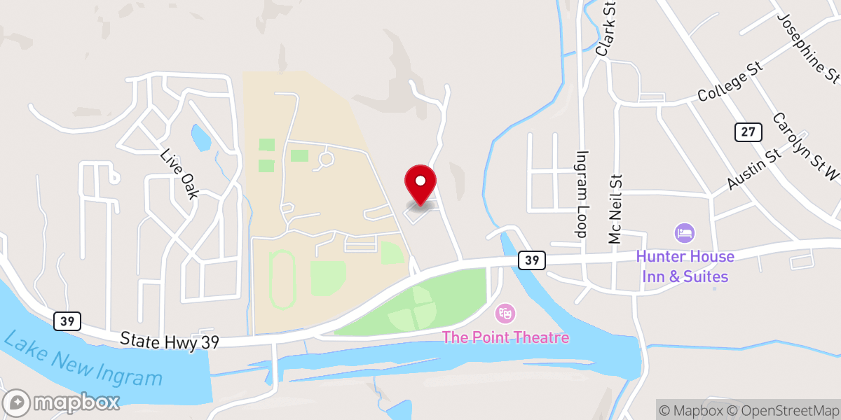 Map showing location of Grace Covenant Presbyterian