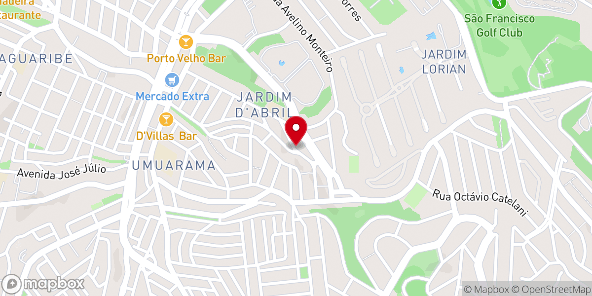 Map showing location of Igreja Batista Resgate Em Cristo