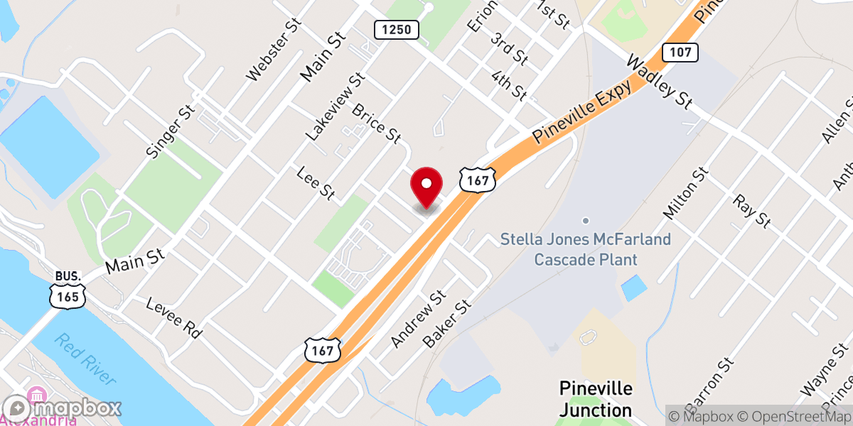 Map showing location of Bright Morning Star Baptist