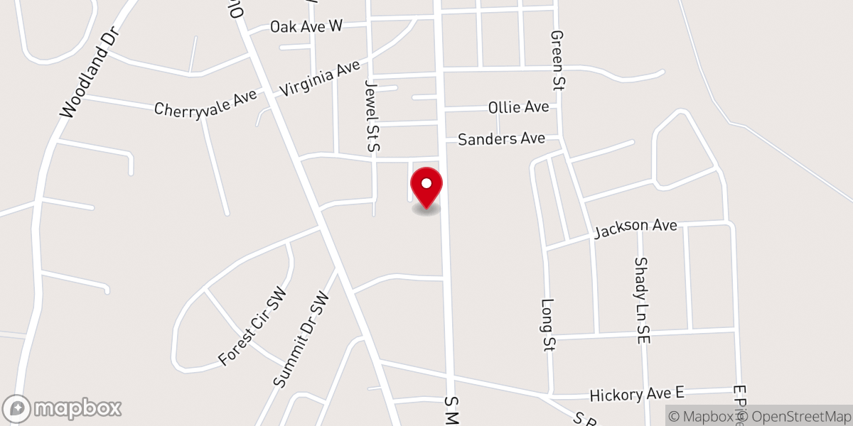 Map showing location of Christ Central Ministries