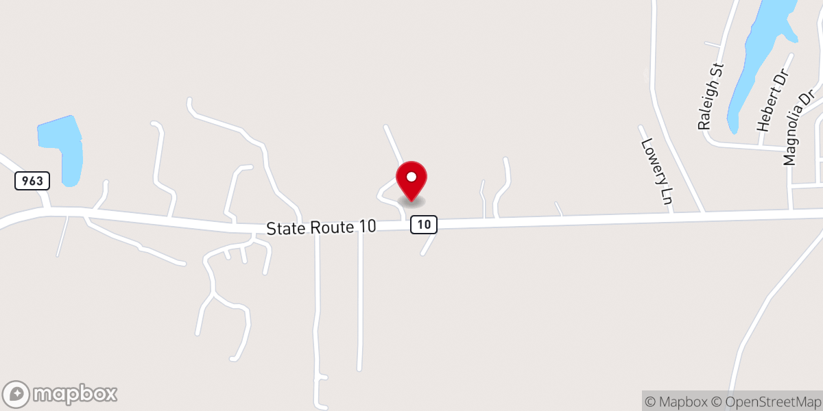 Map showing location of Mount Hope Church