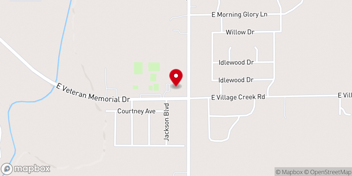Map showing location of Connersville Living Waters